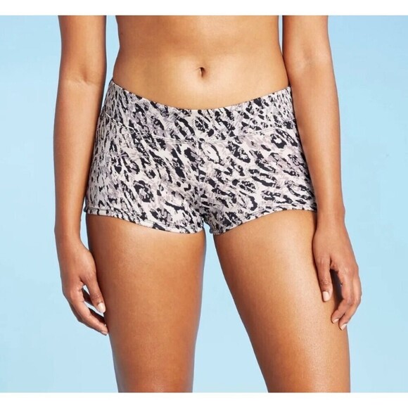 Women's Swim Bottom Boyshorts - All in Motion™ Animal Print - Size XS - Picture 1 of 3